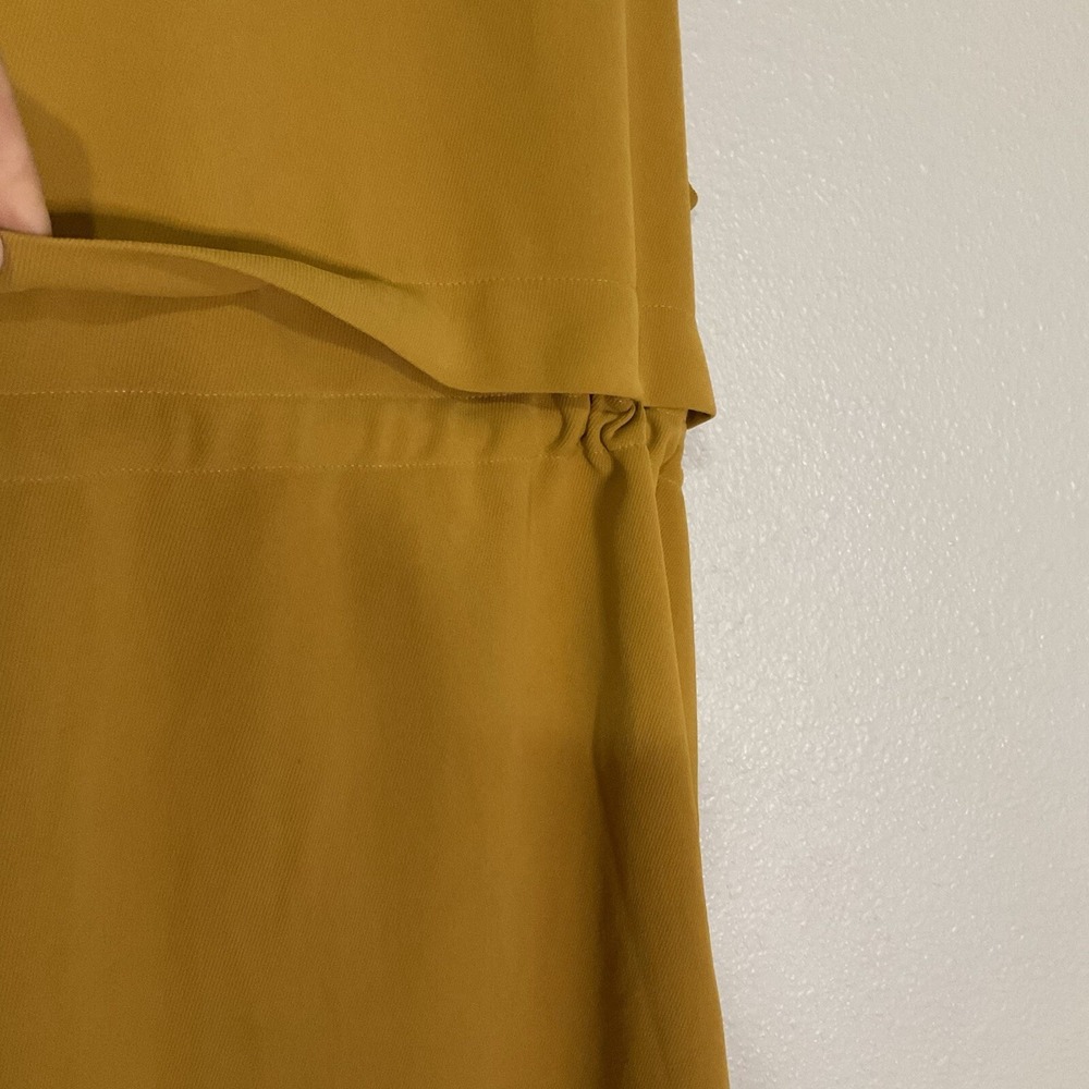 Elodie Longline Duster Cardigan Size L Spice Open Front Waterfall Drape Pockets - Picture 6 of 13